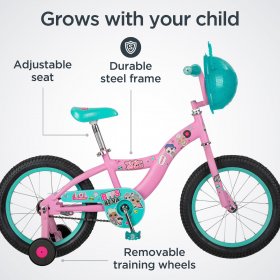 LOL Surprise kids bike, 16-inch wheel, single speed, pink