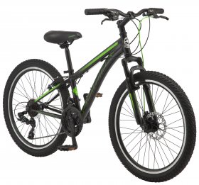 Schwinn Sidewinder Mountain Bike, 24-inch wheels, boys frame, black