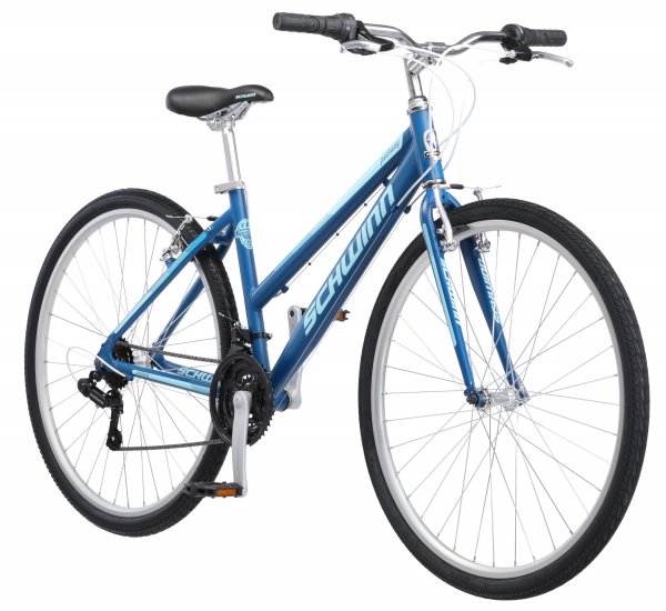 Schwinn Pathway Multi-Use Bike, 700c wheels, 18 speeds, womens frame, blue, 28 inch wheel size, hybrid