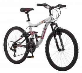 Mongoose Ledge 2.1 Mountain Bike, 24-inch wheels, 21 speeds, boys frame
