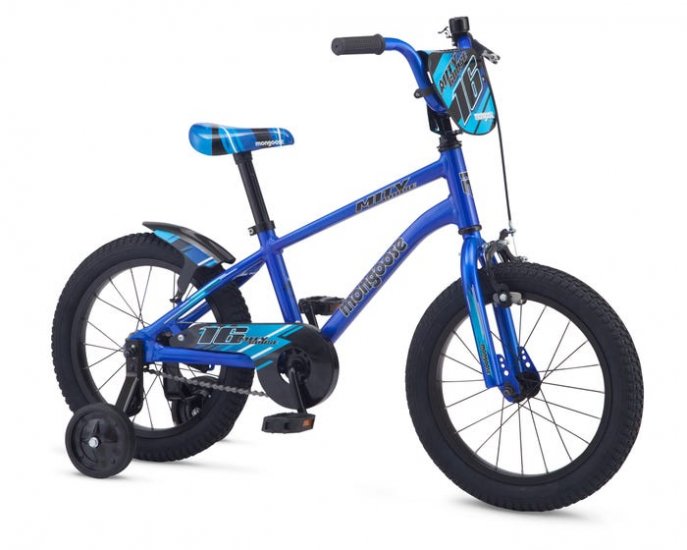 Mongoose Mitygoose Boy\'s 16\" Bike Blue