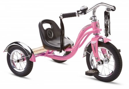 Schwinn Roadster Retro-Style Tricycle, 12" front wheel, ages 2 - 4, pink