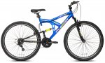 Kent 29" Flexor Men's Dual Suspension Mountain Bike, Blue