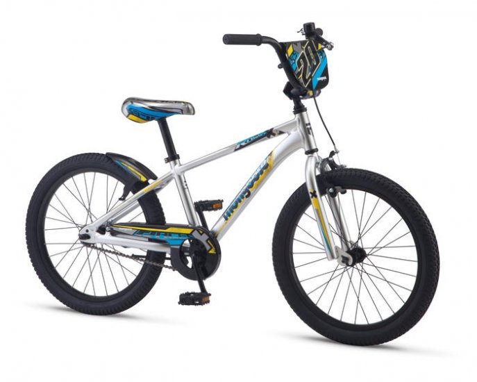 Mongoose 20\" Racer X Boys Bike Silver