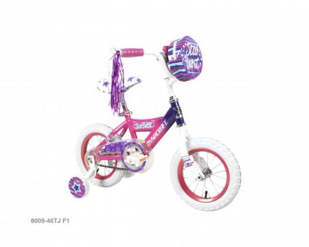 12" Dynacraft Girls Star Burst Bike with handlebar and streamers