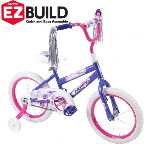 Huffy 16\" Sea Star EZ Build Kids Bike for Girls\', Purple