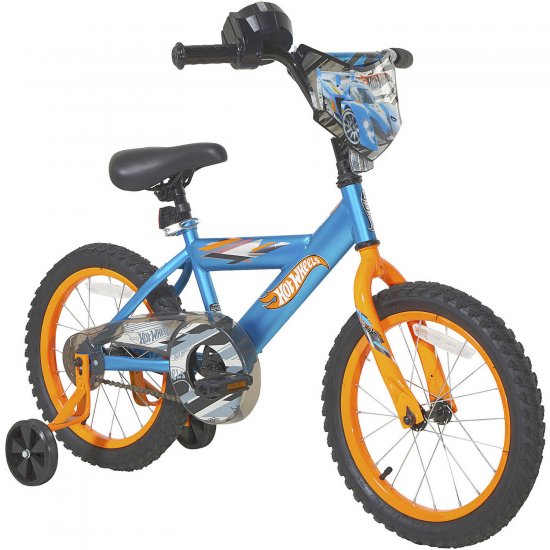 Dynacraft 16\" Hot Wheels Boy\'s Bike with Rev Grip, Blue