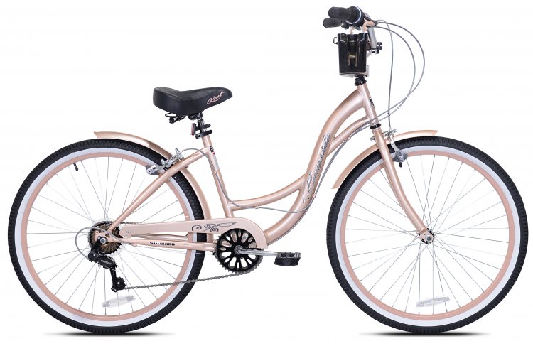 Kent 26\" Bayside Women\'s Cruiser Bike, Rose Gold