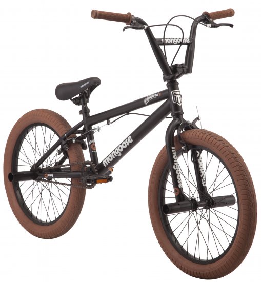 Mongoose 20\" Wildcard Boys\' Freestyle BMX Bike, Black