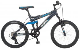 Mongoose Ledge 2.1 Mountain Bike, 20-inch wheels, 7 speeds, boys frame, Black