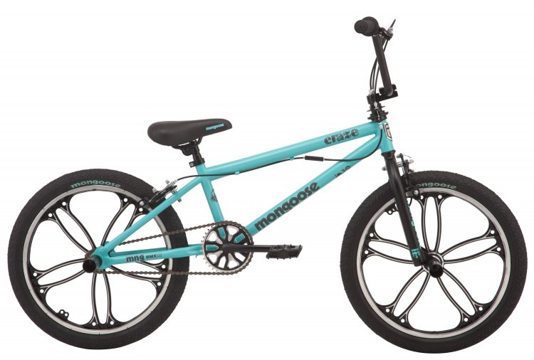 Mongoose Craze Freestyle BMX Bike, 20-inch Mag wheels, 4 Freestyle Pegs ...