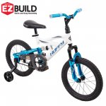 Huffy 16" DS 1600 Boys' Bike for Kids with EZ Build, White