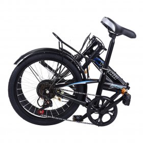 Botrong Leisure 20in 7 Speed ??City Folding Mini Compact Bike Bicycle Urban