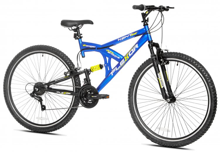 Kent 29\" Flexor Men\'s Dual Suspension Mountain Bike, Blue